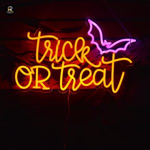 Tùy chỉnh lễ hội trang trí ma quái Spider <span class=keywords><strong>Web</strong></span> Neon trang trí nội thất USB powered Halloween lừa hoặc điều trị Neon dấu hiệu bên câu lạc bộ trang trí Neon - Product Image 5