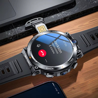 Montre connectée NFC GPS la plus récente avec double caméra, écran IPS, bracelet en silicone, charge magnétique, fonction e-mail, surveillance de la fréquence cardiaque
