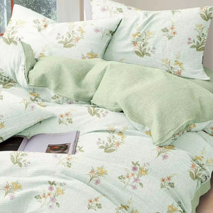 Seerksucker Printed 95gsm Luxury 100% Polyester OEKO-TEX Certified 1800TC <b>Duvet</b> Cover Set 4pcs for Home or <b>Hotel</b> Use Woven - Product Image 3