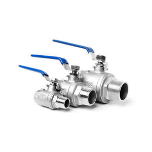 Robinet à boisseau sphérique en acier inoxydable 304 personnalisé, 2 pièces, 1/2\"-1\" - Filetage intérieur/extérieur DN15-DN25 - Product Image 3