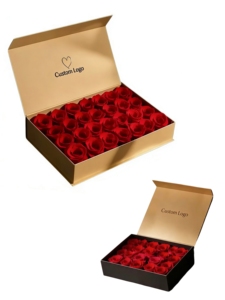 Scatole Regalo di Lusso Personalizzate all'Ingrosso, Confezioni con Chiusura Magnetica, Scatole per Fiori per la Festa della Mamma, Confezioni per Bouquet di Rose - Product Image 3