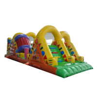 Château gonflable JUNAO personnalisé en PVC 0,55 mm, double couture, écologique, pour usage commercial extérieur, 10 personnes, motif dessin animé