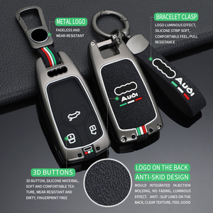 Nouvelle coque de protection pour clé de voiture en alliage de zinc pour <span class=keywords><strong>Audi</strong></span> A4 B9 A5 A6 8S 8W Q5 Q7 4M S4 S5 S7 TT TTS TFSI <span class=keywords><strong>RS</strong></span> Accessoires sans clé - Product Image 3
