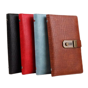 Password <b>Lock</b> Pp Pockets Batch Folder Macaron Waterproof Pu Leather Deposit Receipt Storage <b>Notebook</b> Money Saving Book - Product Image 1