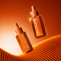 Flacon compte-gouttes en verre épais 30 ml, ambre, carré, pour sérum, emballage pour huiles essentielles et soins de la peau, marque privée