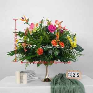 DKB - Bola de Flores Artificiales y Rosas de Seda, Centros de Mesa para Bodas y Fiestas, Decoraciones de Mesa, Bolas de Flores Grandes - Product Image 2