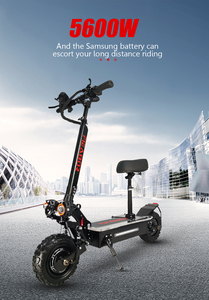 Scooter Eléctrico Todoterreno Plegable de 11 Pulgadas con Doble Motor, Potente de 5600W, 60V 27AH, para Ciudad y Montaña, para Adultos - Product Image 2