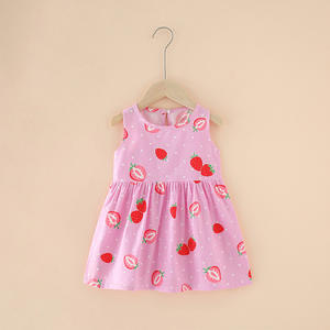 Vestido Floral de Algodón para Niña de 1 a 6 Años, Diseño Nuevo de Verano 2022, Vestido Holgado con Estampado para Bebés, Ropa Casual para Niñas - Product Image 4