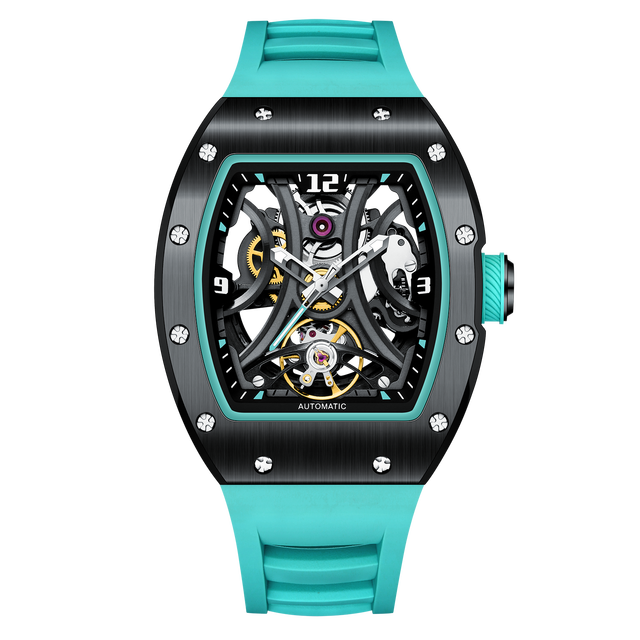 Luxury Manufacturer Original Brand Megir Hollow Out Luxury Automatic Wrist Watches Skeleton Watch for Men