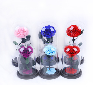 ดอกกุหลาบนิรันดร์ในวันวาเลนไทน์ที่รักษาด้วยลำต้นคงรูปดอกกุหลาบธรรมชาติในโดมแก้ว - Product Image 4