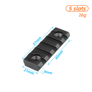 Adaptador de Instalación Compacto de Alto Rendimiento con 5 Ranuras, Ligero, de Aleación de Aluminio Mecanizado por CNC, Accesorio Táctico para Caza al Aire Libre - Product Image 4