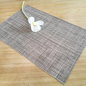 Napperons de table à manger de style européen Napperons de <span class=keywords><strong>cuisine</strong></span> en <span class=keywords><strong>vinyle</strong></span> tissé antidérapant résistant à la chaleur Polyester imperméable lavable - Product Image 3