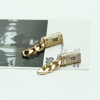 Juego de Joyería de Zirconia Laminada en Oro de 18K, Elegante y en Oferta, Accesorios de Moda que Incluyen Colgante, Aretes y Anillo Monaco Oro