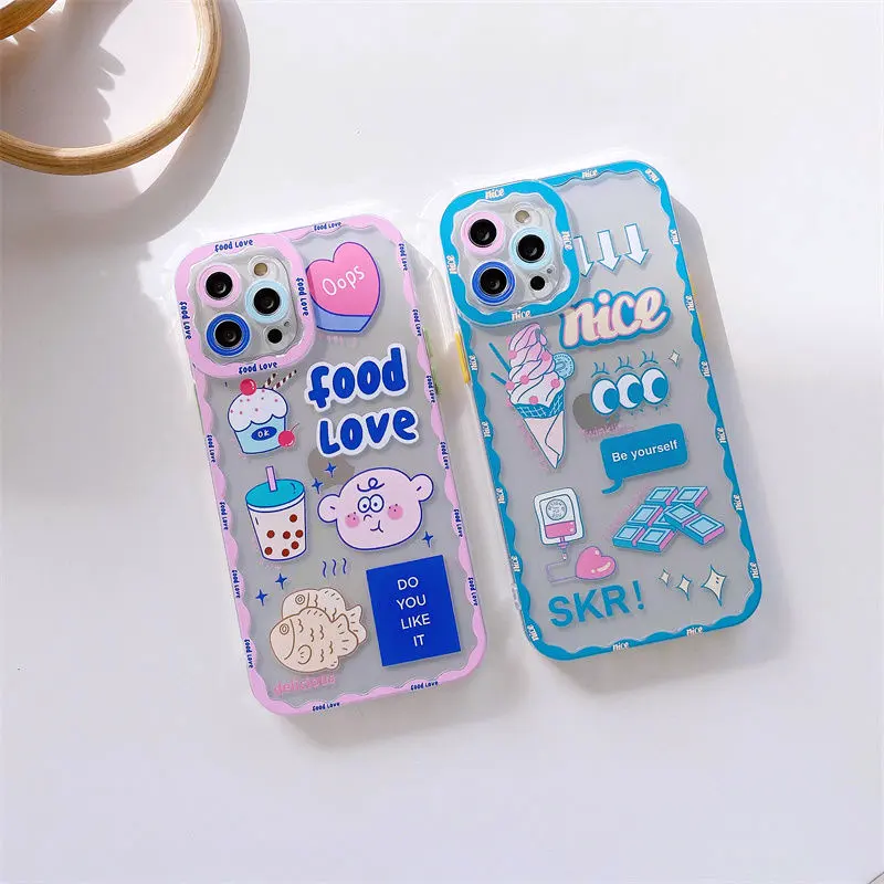 Fashion ny custom luxury cartoon design personalised protection dust guard accessories for iphone 13 case phone case