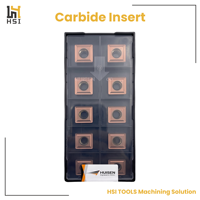 Plaquettes de foret SPMT050204 SH1250 en carbure PVD pour acier inoxydable et acier dur, pour perçage CNC intensif
