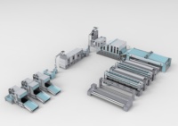 ALCSB --- Ligne de production de machines non tissées à poinçonner avec aiguille en tissu d'essuyage de 2800mm