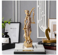 Grande décoration de bureau créative de style européen, en résine, Art Déco, écologique, de luxe, sur le thème de la déesse grecque de la justice