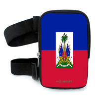 Sac de cuisse avec harnais pour femme, motif drapeau de la Guadeloupe, pochette de jambe pour activités de plein air, randonnée, carnaval, voyage, avec sangles réglables