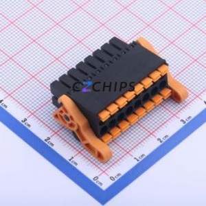 KF2EDGKSG-3.5-2*8P Plug-in Terminal Block P=3.5mm Connector Male Plug Snap Fixing 2x8P 3.5mm - Product Image 1