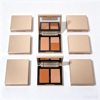Nouvelle Arrivée - Palette de Maquillage Vegan Pressée : Illuminateur, Paillettes Corporelles et Poudre de Contour Visage Waterproof