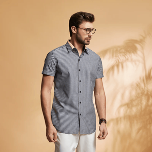 เสื้อลำลองแขนยาวสำหรับผู้ชายไซส์ใหญ่พิเศษปก6XL ระบายอากาศได้ป้องกันรอยยับสำหรับฤดูใบไม้ร่วง - Product Image 2