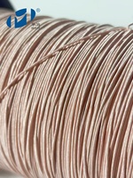 Cable Litz de Cobre Esmaltado Sólido con Recubrimiento de Seda HLUSTC UEW de 0.079 mm Personalizado para Carga Inalámbrica de Alta Frecuencia en Automóviles
