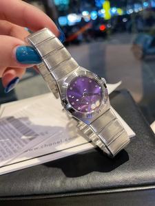 Relojes Mecánicos Vintage Elegantes de Diseñador, de Moda y Gran Venta; Relojes de Mujer de Alta Calidad con Esfera Morada - Product Image 2