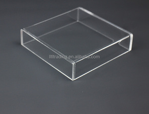 Minibandeja de acrílico transparente para servir, cubitos rectangulares cuadrados de 5 lados, para uso en restaurantes y hoteles - Product Image 4