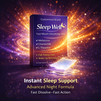 Film buccal à dissolution rapide personnalisé OEM/ODM pour un sommeil réparateur, bandes à dissolution orale, emballage de films pour un sommeil réparateur pour adultes