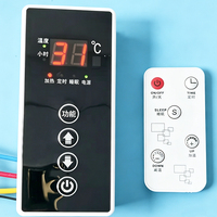 Controlador de Calefacción Doméstico, Control de Temperatura con Temporizador, Función de Ajuste de Temperatura del Aire Caliente