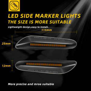 Luz LED de señal de giro dinámica, indicador lateral para BMW E81, E82, E87, E88, E90, E91, E92, E93, E46, M3, E60, E61, serie 3X - Product Image 5