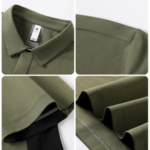 Kaos Polo Pria Custom dengan Trim Kontras, Lengan Pendek, dan Bahan Bernapas, Atasan Atletik Kasual untuk Golf dan Tenis - Product Image 3