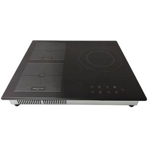 Nouvel appareil de cuisson 2025 : Table de cuisson hybride électrique encastrable à 3 brûleurs, induction et infrarouge - Product Image 1