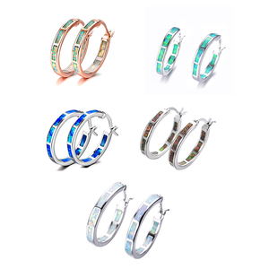 Top Femme Cuivre Or <span class=keywords><strong>Rose</strong></span> Petit Cerceau En Or <span class=keywords><strong>Rose</strong></span> Boucles D'oreilles Manchette En Argent - Product Image 6