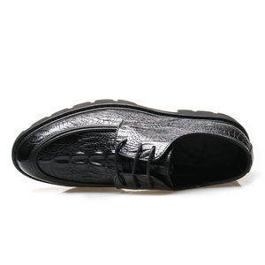 Chaussures habillées haut de gamme personnalisables imperméables pour hommes, style alligator, à boucles, à enfiler, à brides moine, solides, pour affaires - Grande Vente - Product Image 4