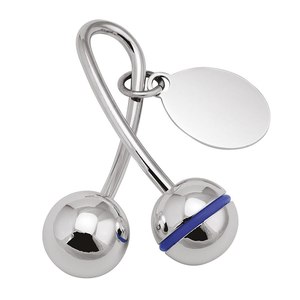 Llavero de Metal de Aleación con Diseño Vintage de Cerezas, Impresión UV, Llavero de Dibujos Animados Hecho de Cuero y Aleación de Zinc - Product Image 1