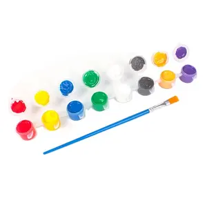 Bellissimo dipinto ad acquerello a 8 colori adatto per la pittura di base per bambini (con pennello) emblema dell'auto, acquerello per pittura auto