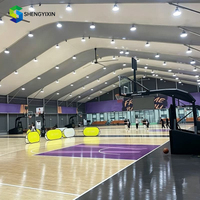 Tente multi-sports en alliage d'aluminium pour terrains de tennis, basketball, football et badminton - Installation directe en usine, vente directe