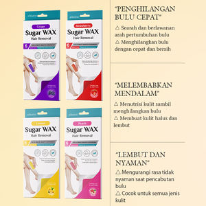 คอร์เมซิค ขายส่ง 6 คู่/กล่อง แว็กซ์กำจัดขนออร์แกนิค ปราศจากแอลกอฮอล์ กลิ่นเลมอน สตรอว์เบอร์รี พีช องุ่น สำหรับใบหน้า บิกินี่/จุดซ่อนเร้น - Product Image 4