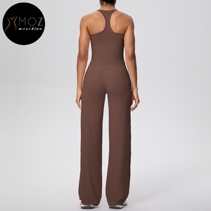 Ensemble d'entraînement grande taille pour femme, débardeur dos nageur uni très extensible, long, pour yoga, pilates, course à pied, gym, avec personnalisation devant et à la taille - Product Image 4