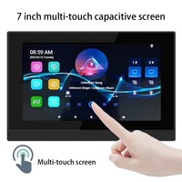 Controlador de Música Ambiental de Pared con Android 11 de 7 Pulgadas, Control Remoto por WiFi y Aplicación, USB y TF, Sistema de Audio Inteligente para Toda la Casa
