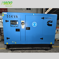 4BTA3.9-G2 para Generador Diésel Silencioso de Bastidor Abierto 55kva/25kva/50kva/75kva Grupo Electrógeno Opción ATS Monofásico 60Hz 1800 RPM 220V