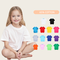 Prix d'usine T-shirt en coton doux pour hommes et enfants 180Gsm Coton Polyester Motifs personnalisés et Patchwork Tissu tricoté Design imprimé