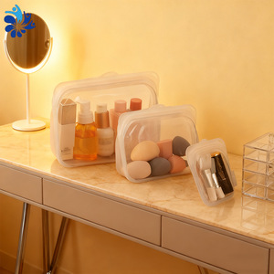 Food Grade Silicone Storage Bags Rolled Food Container <b>Microwave</b> Safe Reusable For Refrigerator Kitchen Use White <b>Yellow</b> Pink - Product Image 4