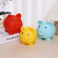 Tirelire Cochon de Noël en Forme de Dessin Animé, Petite Boîte à Monnaie pour Enfants, Jouet de Rangement, Décoration Maison, Boîte d'Épargne pour Enfants