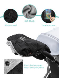 Manoplas Impermeables para Cochecito de Bebé para Invierno, Forro Polar Berber, Anticongelante Universal, Fácil de Colocar para Padres y Cuidadores, Cómodas - Product Image 4