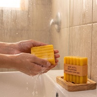 Savon Solide Artisanal Anti-Acné et Éclaircissant au Curcuma et à l'Acide Kojique, Élimination des Taches Brunes - Meilleure Vente