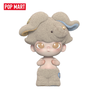 Authentique POP MART DIMOO Elephant MoMo Figurine en résine floquée 12,5 cm Style animal mignon Jouet d'art de collection édition limitée Cadeau d'anniversaire