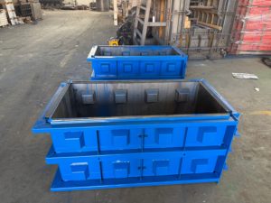 Moule pour blocs de béton emboîtables, système de construction modulaire préfabriqué empilable en acier pour <span class=keywords><strong>mur</strong></span> de soutènement type Lego - Product Image 1