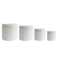 Pot en porcelaine blanche de luxe, résistant aux enfants, opaque et occultant, emballage haut de gamme pour dispensaire, idéal pour herbes rares